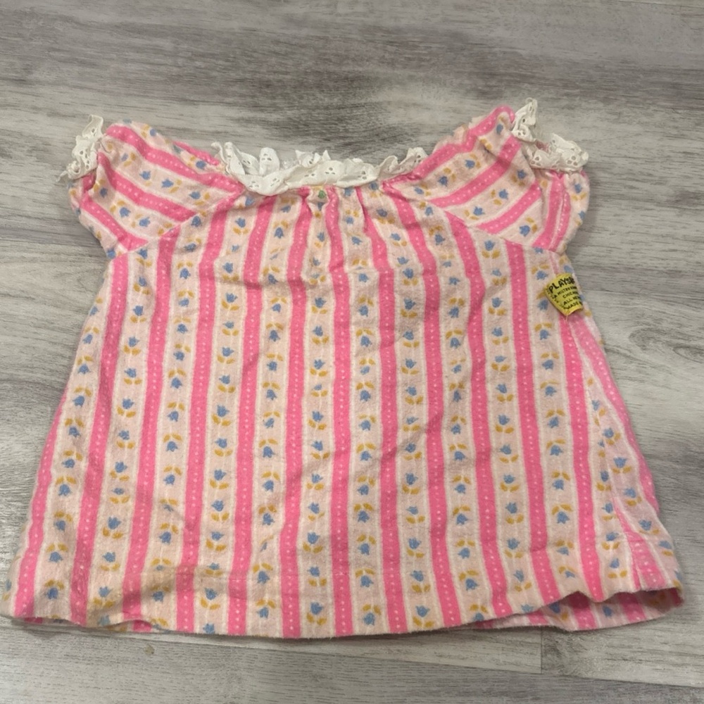 Playskool Dressy Bessy Doll Sweet Dreams Gown Pink White Vintage 1970